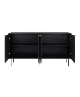 Amber & Emily Fluted Sideboard Buffet Cabinet