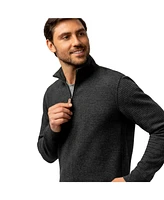 Free Country Men's Glenclyffe Waffle 1/4 Zip Mock Neck Shirt