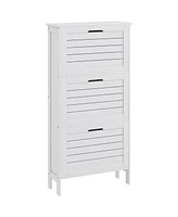 Streamdale Furniture Entryway Shoe Storage Cabinet with 3 Flip Drawers