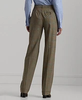 Lauren Ralph Women's Glen Check Straight-Leg Pants