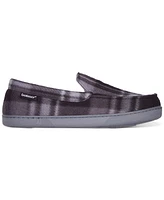 Isotoner Men's Plaid Fleece Cameron Moccasin Slippers