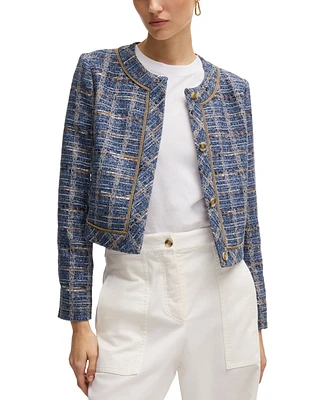 Boss by Hugo Boss Women's Tweed Regular-Fit Jacket