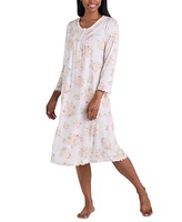 Miss Elaine Women's Floral Lace-Trim Nightgown