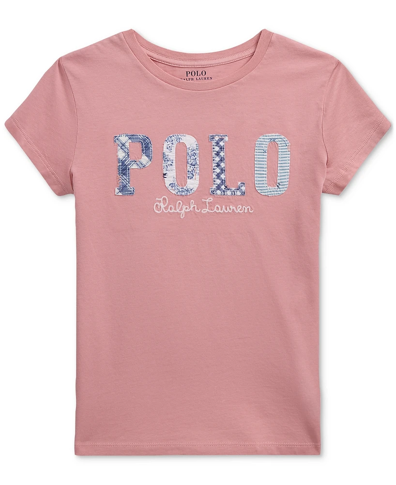 Polo Ralph Lauren Big Girls Logo Applique T-Shirt