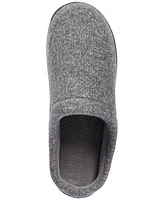 Isotoner Men's Heathered Cord Knit Jermaine Clog Slipper with Micro Terry Lining