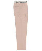 Calvin Klein Big Girls Wide-Leg Twill Cargo Pants