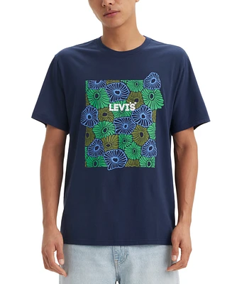 Levi's Men's Relaxed-Fit Floral Logo Graphic T-Shirt