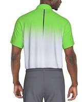 Pga Tour Men's Classic-Fit Stretch Performance Interlock Ombre Golf Polo Shirt