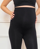 Seraphine Black Over Bump Maternity Leggings