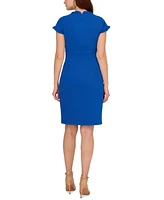 Adrianna Papell Women's Ruffled-Trim Sheath Dress