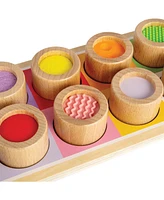 Bigjigs Toys Wooden Rainbow Sensory Board