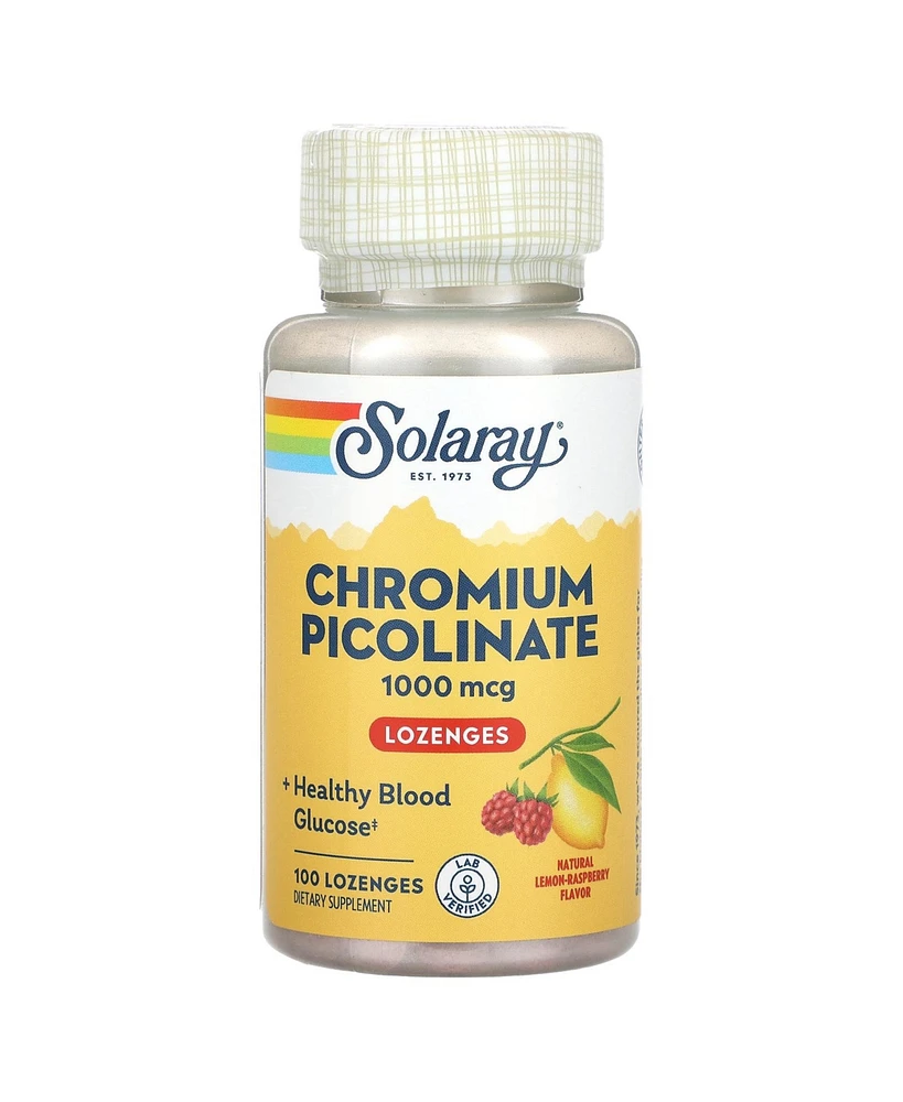 Solaray Chromium Picolinate Lozenges 1000mcg, | 100 Count