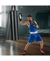 Slickblue 4-In-1 Hanging Punching Bag Set with Punching Gloves and Ceiling Hook