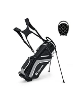 Slickblue Lightweight Golf Stand Bag with 14 Way Top Dividers and 6 Pockets