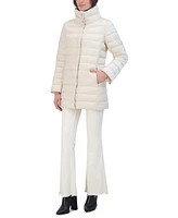 Tahari Women's Shine Collared Packable Puffer Coat