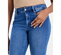 Dollhouse Juniors' Mid-Rise Straight-Leg Jeans