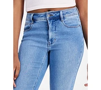 Dollhouse Juniors' Mid-Rise Straight-Leg Jeans