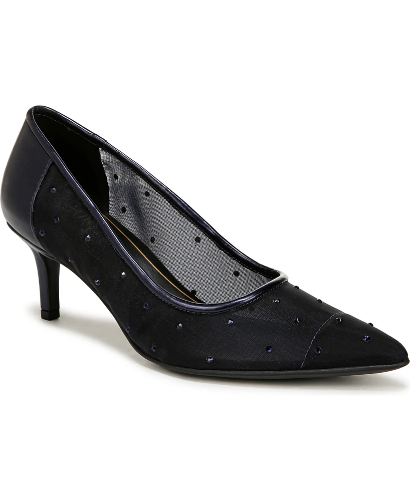 Naturalizer Women's Everly 4 Dress Pumps - Midnight Blue Faux Leather