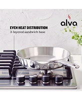 Alva Maestro Stainless Steel Frying Pan Skillet 11"