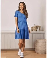 Angel Maternity Tiered Dress