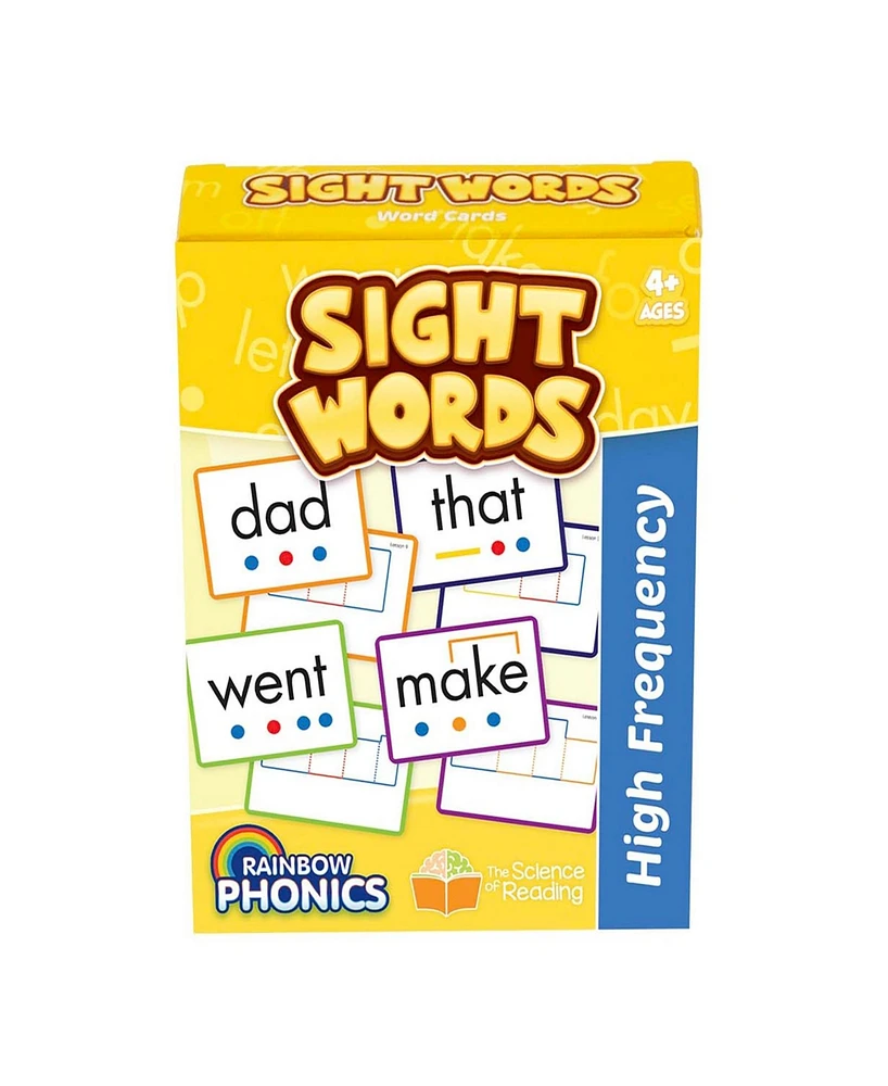 Junior Learning Rainbow Phonics Sight Words Word Cards