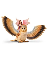 Schleich Bayala Fairy In Flight On Glam-Owl Playset