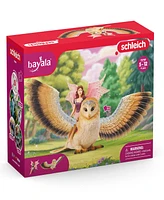 Schleich Bayala Fairy In Flight On Glam-Owl Playset