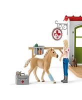 Schleich Farm World Veterinarian Practice With Pets Playset