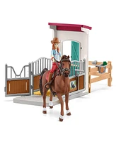 Schleich Horse Club Horse Box - Hannah Cayenne Figurine Playset