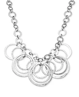 Style & Co Shaky Circle Statement Necklace, 18-3/4" + 3" extender, Created for Macy's