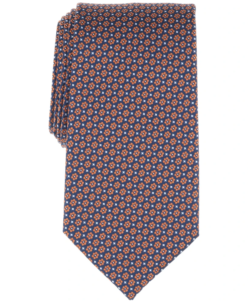 Club Room Men's Bradley Classic Mini-Floral Neat Tie, Created for Macy's