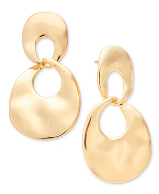 Style & Co Hammered Linked Drop Earrings, Created for Macy's