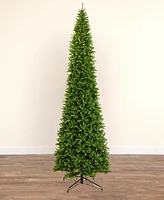 Nearly Natural 15ft. Artificial Slim Green Mountain Pine Christmas Tree with 1900 Warm White Led Lights and 5460 Branches