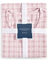 Charter Club Women's 2-Pc. Printed Long-Sleeve Packaged Pajamas Set, Created for Macy's