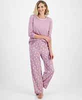 Charter Club Women's 2-Pc. Long-Sleeve Pajamas Set, Created for Macy's