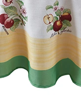 Elrene French Garden Fleurence Stain and Water Resistant 70" Round Tablecloth