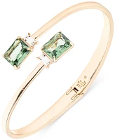 Lauren Ralph Lauren Gold-Tone Stone Bypass Bangle Bracelet