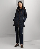 Lauren Ralph Women's Hooded Anorak Quilted Coat