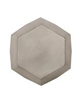Simplie Fun Lightweight Concrete Geometric Side Table for Outdoor Spaces