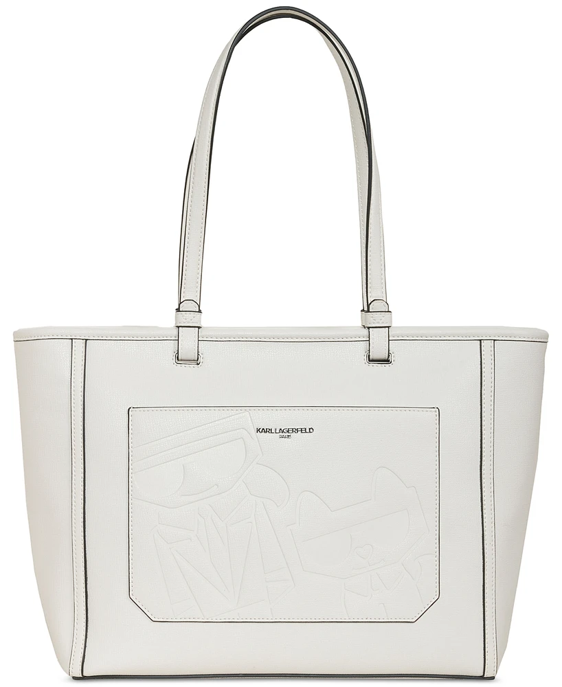 Karl Lagerfeld Paris Maybelle Logo Tote Bag