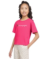 Champion Big Girls Meet and Greet Logo Graphic T-Shirt