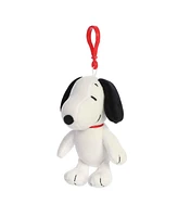 Aurora Mini Snoopy Keychain Peanuts Timeless Plush Toy White 4.5"