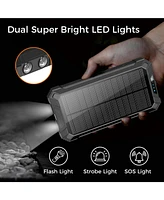20,000mAh Power Bank- Convenient 4 Built-in Cables & Wireless Charging