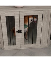 Streamdale Furniture Chic Dog Kennel with Side Table Functionality