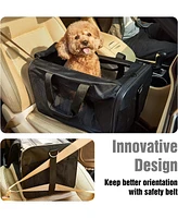 Streamdale Furniture Airline-Approved Pet Carrier with Spacious Design and Cozy Features