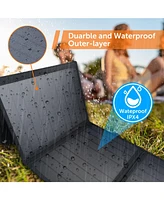 Alpha Digital Portable Power Station: 320W, 298Wh/93120mAh & 40W Solar Panel - Combo