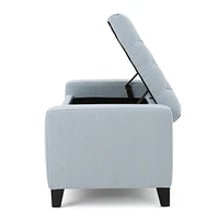 Spacious Storage Ottoman with Tufted Top Style, Comfort, and Organization