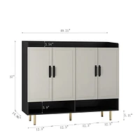 Reliable and Elegant Entryway Shoe Cabinet with Ample Storage