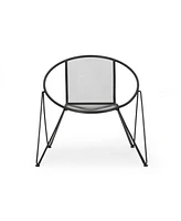 Modern Mesh Club Chair Set with Hairpin Legs