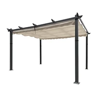 Retractable Canopy Pergola Adjustable Shade for Outdoor Living